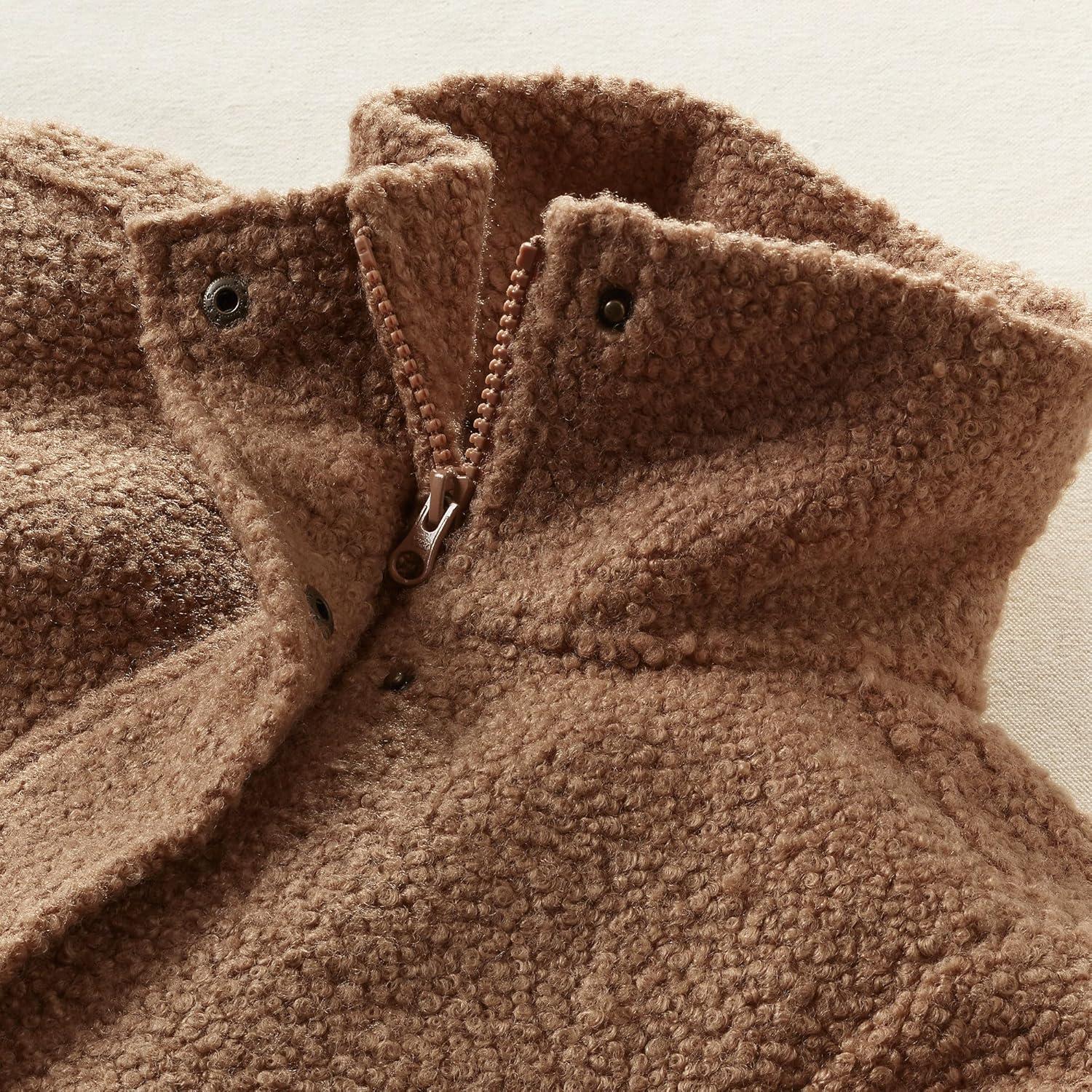 imageLands End Boucle Fleece CoatHoney Beige