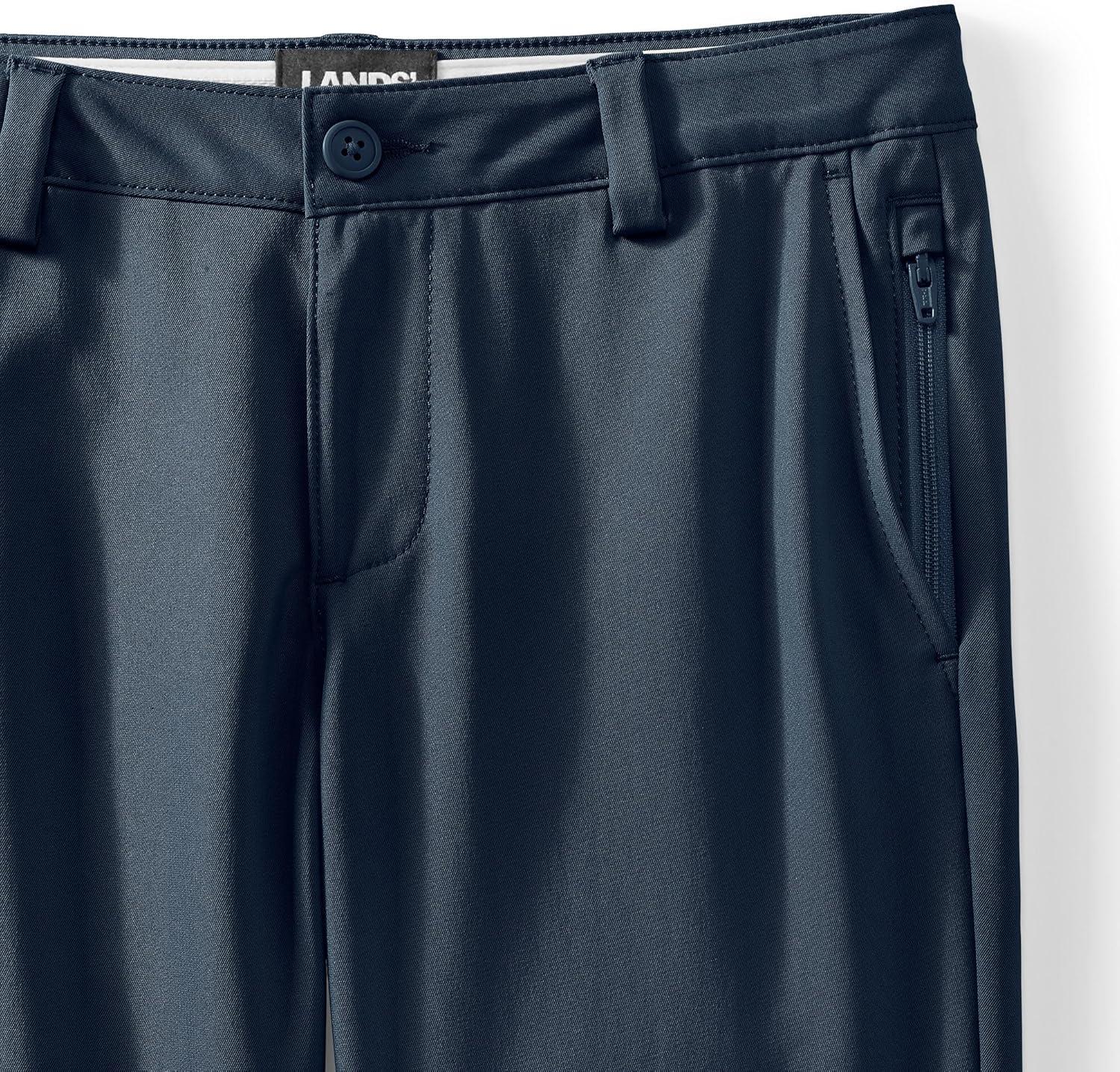 imageLands End Boys Iron Knee Active Chino PantsClassic Navy