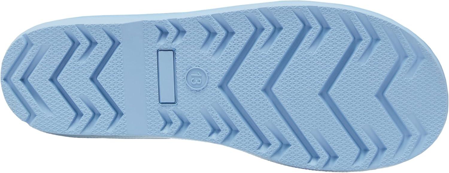 imageLands End Boys and Girls Waterproof Boots Kids and Toddler Rain Boots Girls and Boys Rubber Rain Boots Kids Size 5 Toddler to 7 Big Kid Slip On Girls and Boys Rain Boots with HandlesLight Blue Clouds