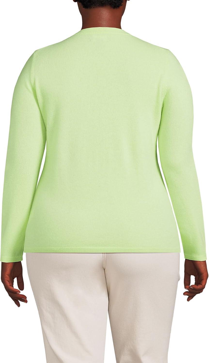 imageLands End Cashmere SweaterFluorescent Green