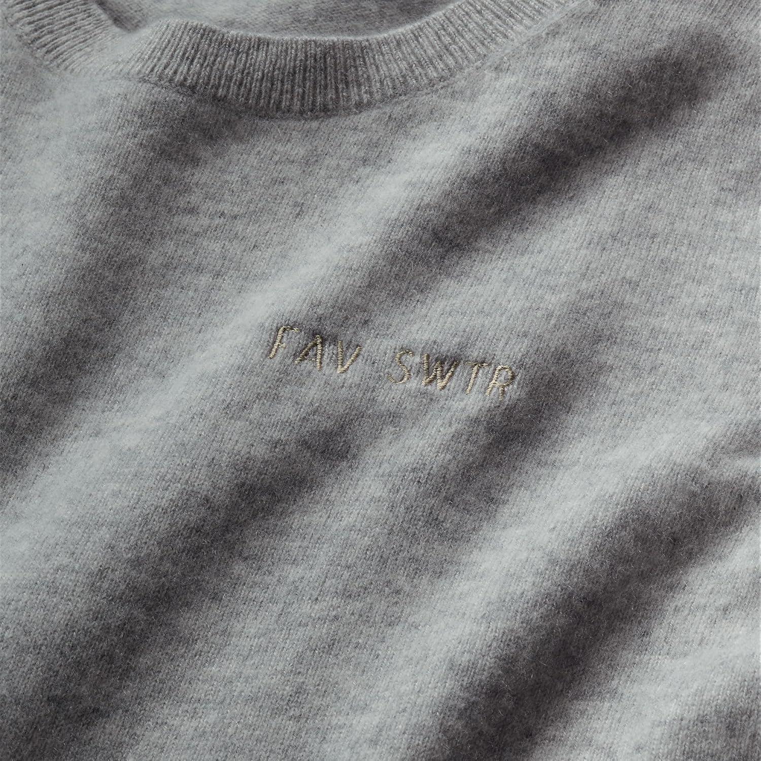 imageLands End Cashmere SweaterGrayBlack Donegal