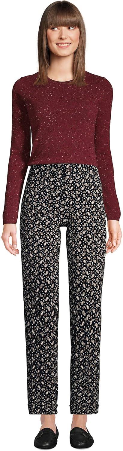 imageLands End Cashmere SweaterRich Burgundy Donegal