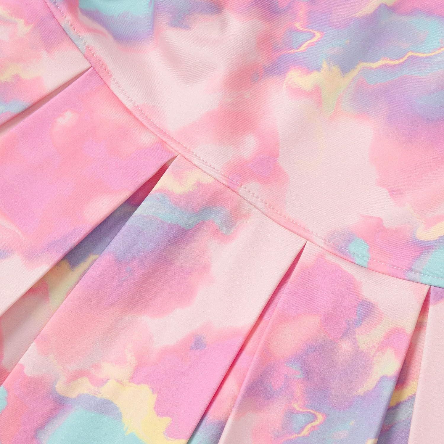 imageLands End Girls Athletic Active Tank Top DressPink Marble