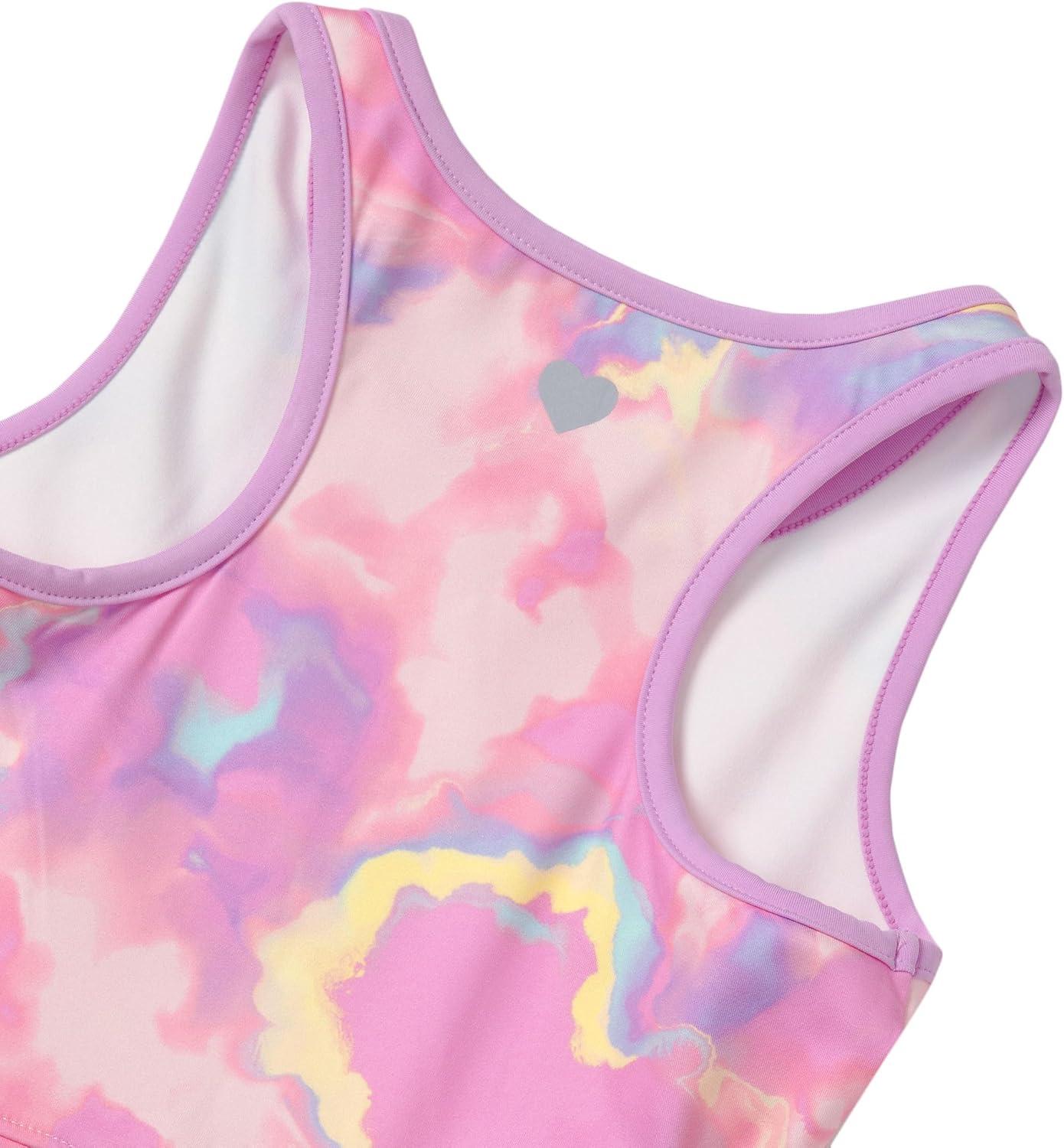 imageLands End Girls Athletic Active Tank Top DressPink Marble