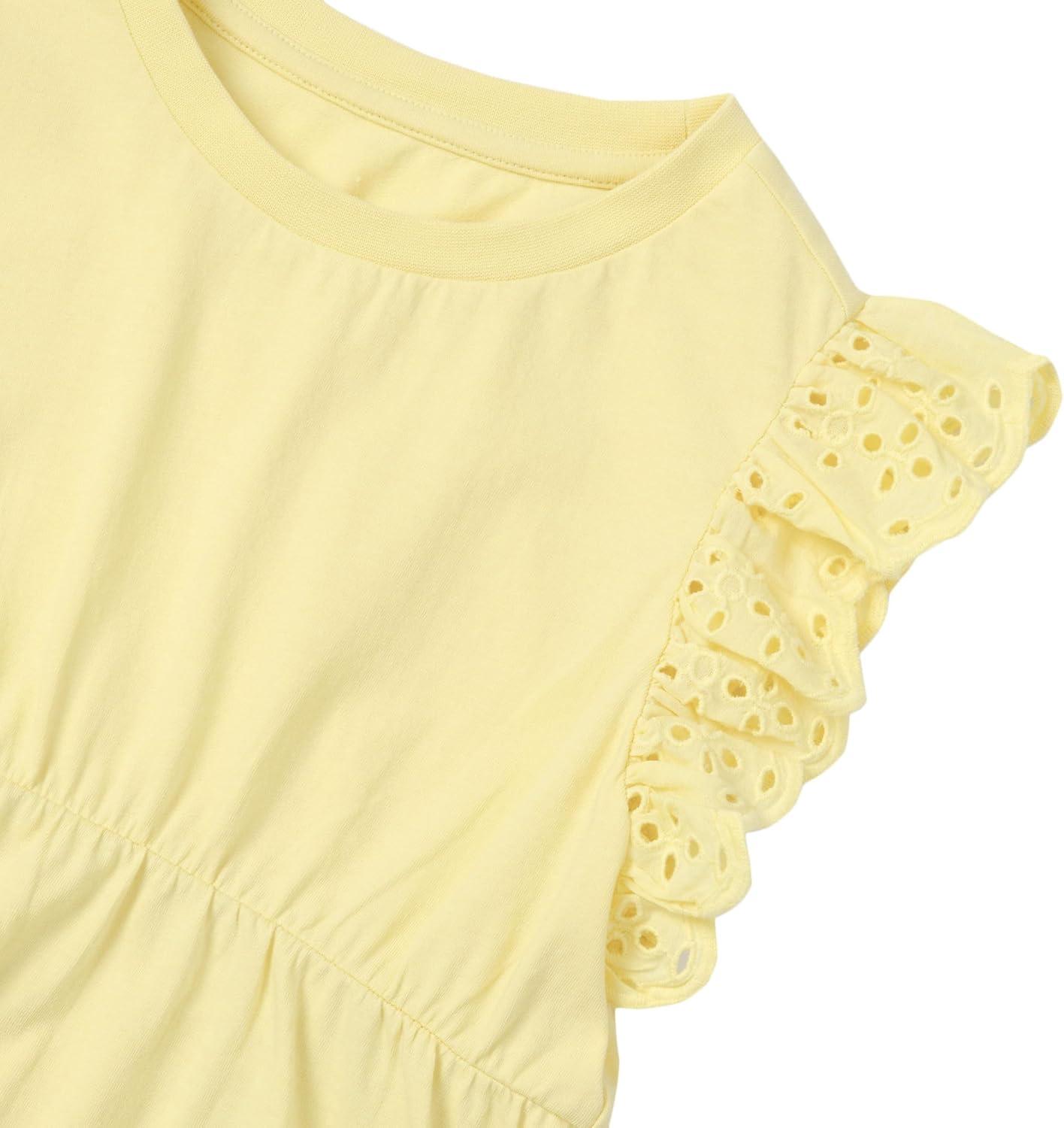 imageLands End Girls Flutter Sleeve Tiered Peasant TopLimelight