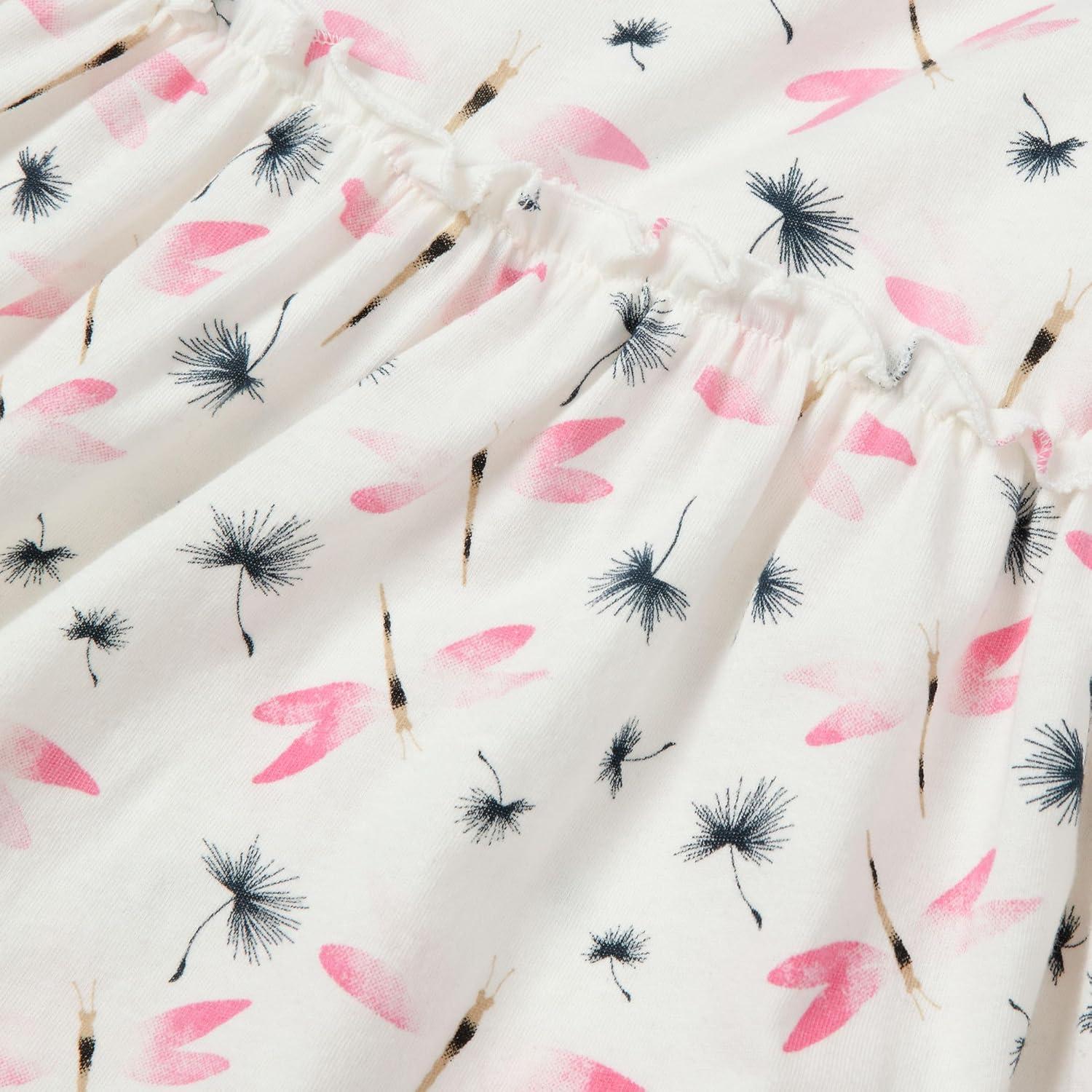 imageLands End Girls Gathered Waist Tunic TopIvory Dragonfly