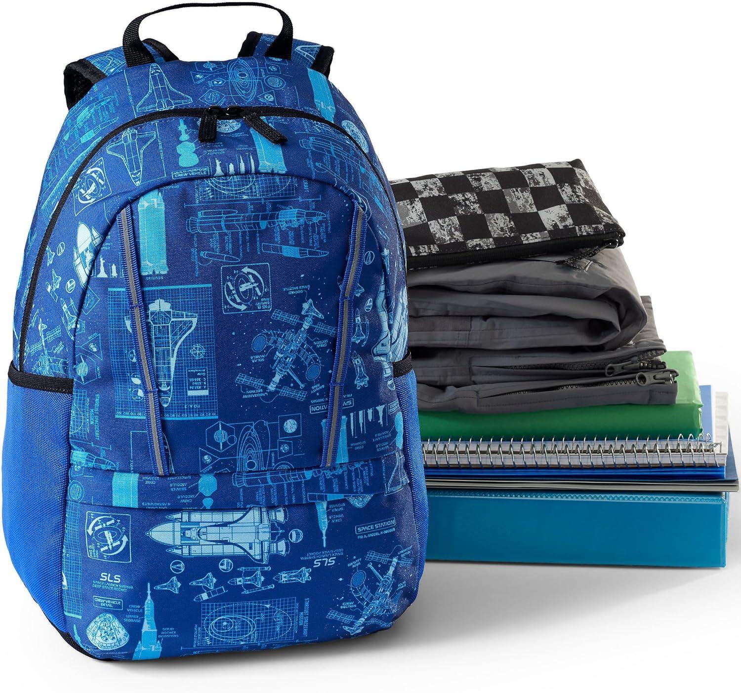 imageLands End Kids ClassMate Blue Galaxy Space SmallBlue Galaxy Space