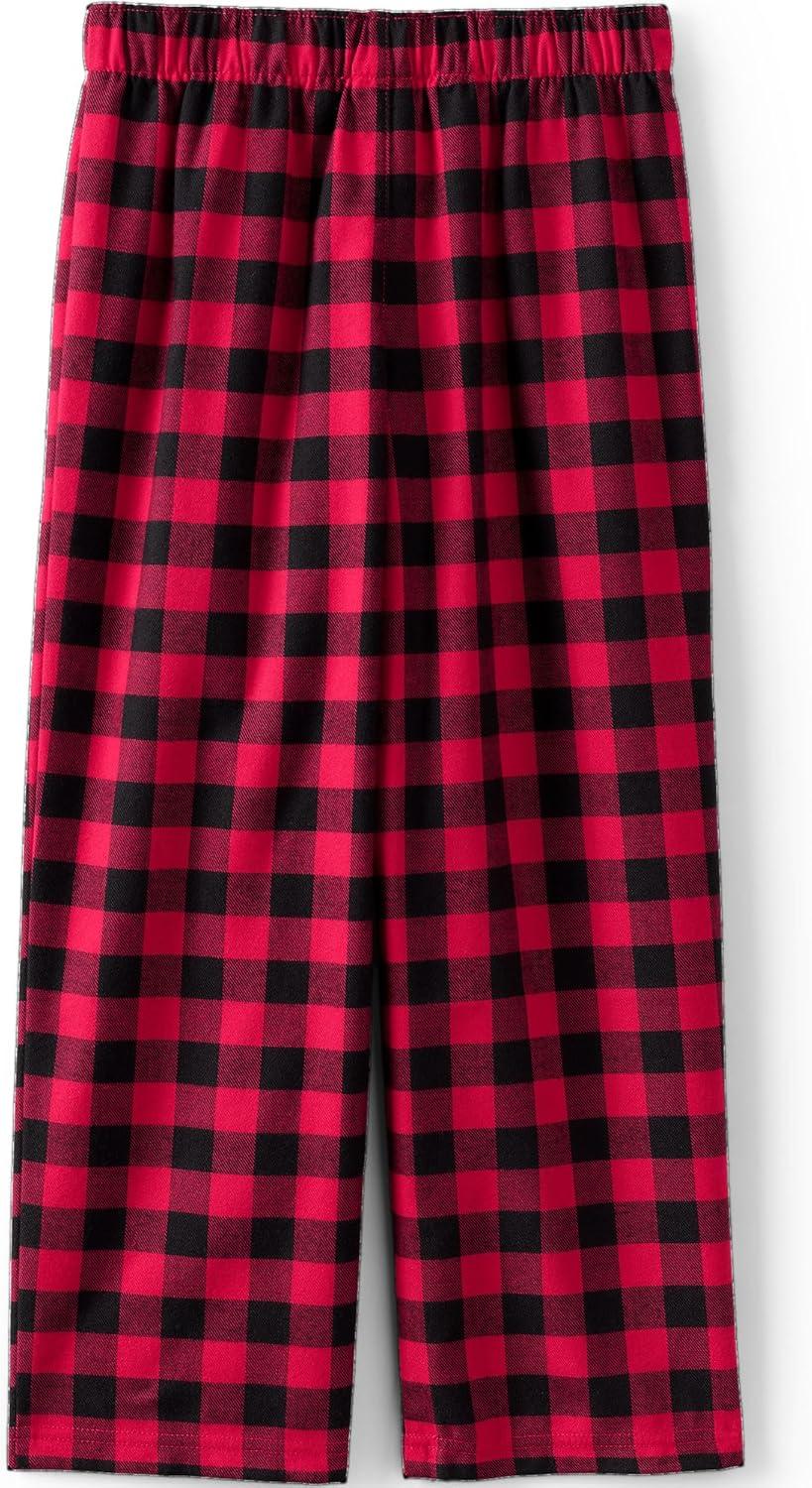 imageLands End Kids Flannel Pajama PantsRed Buffalo Plaid