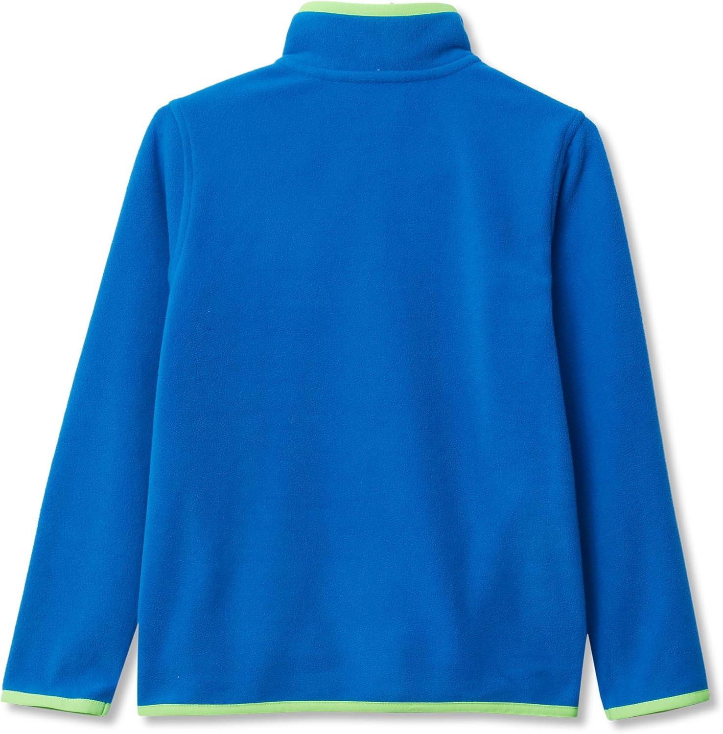 imageLands End Kids Fleece Quarter ZipCobaltNavyGreen