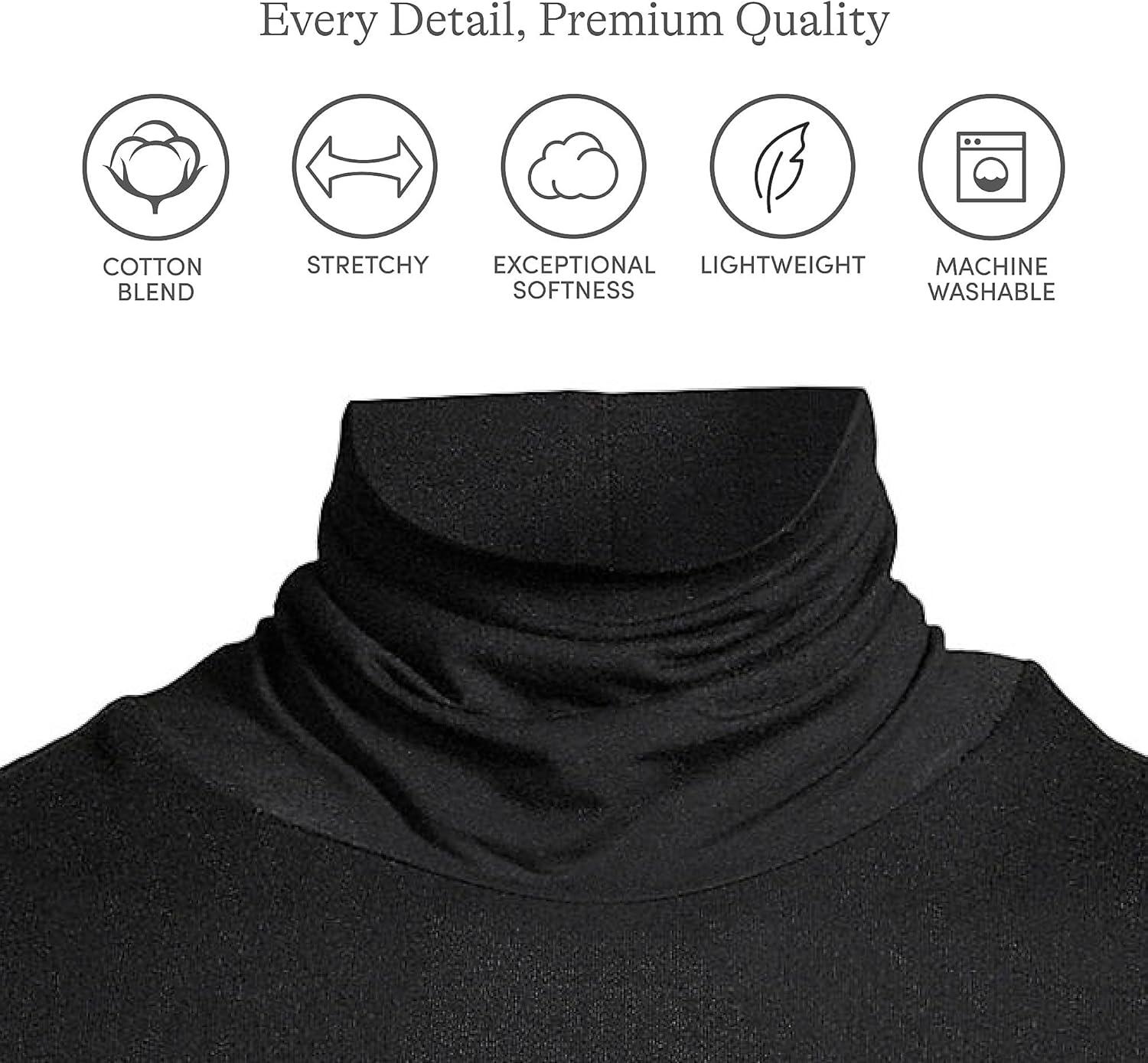 imageLands End Lightweight Jersey Long Sleeve TurtleneckBlack