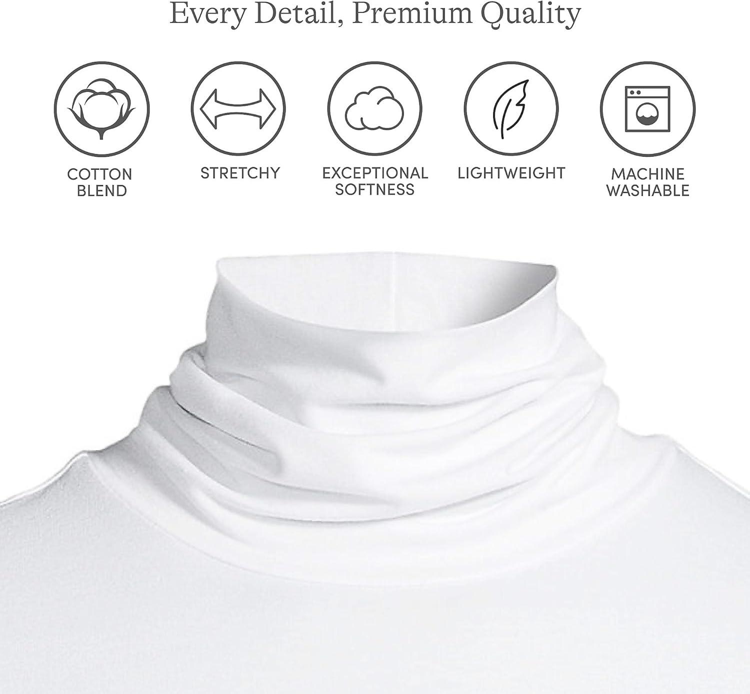 imageLands End Lightweight Jersey Long Sleeve TurtleneckWhite