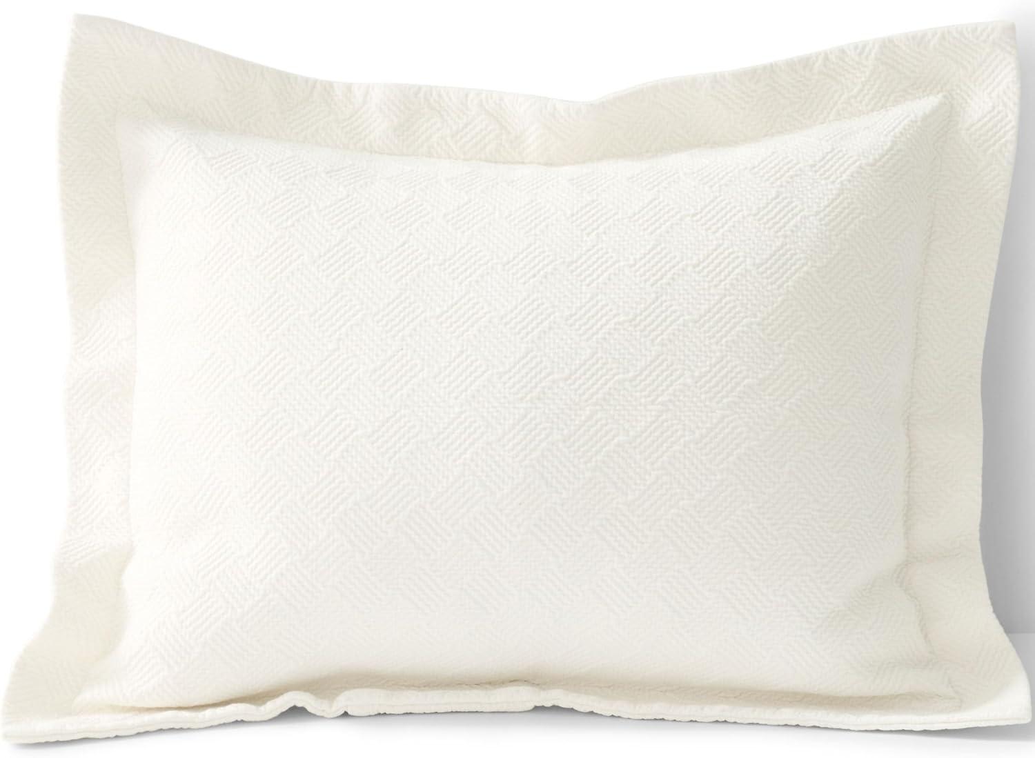 imageLands End Matelasse Sham Ivory StandardIvory