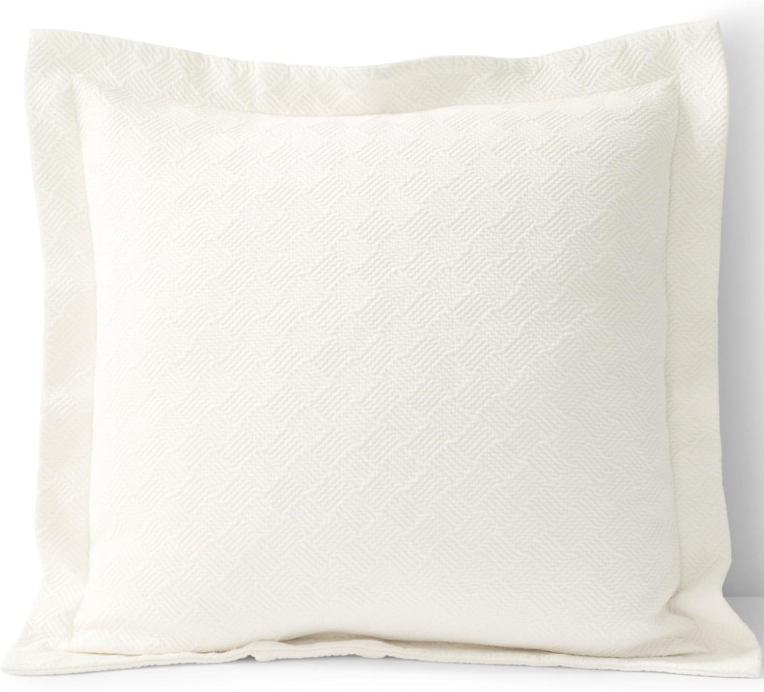 imageLands End Matelasse Sham Ivory StandardIvory