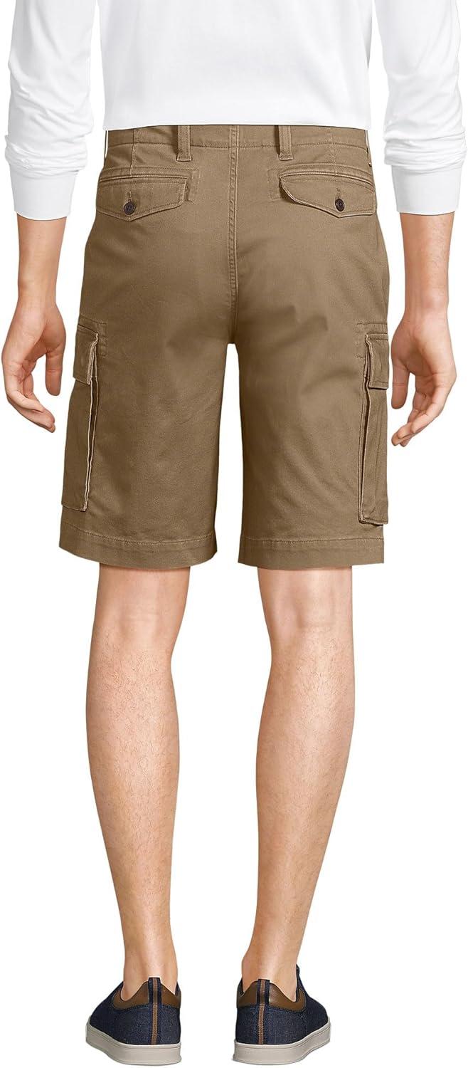 imageLands End Mens 105quot Traditional Fit Stretch Knockabout Cargo ShortsAntique Bronze