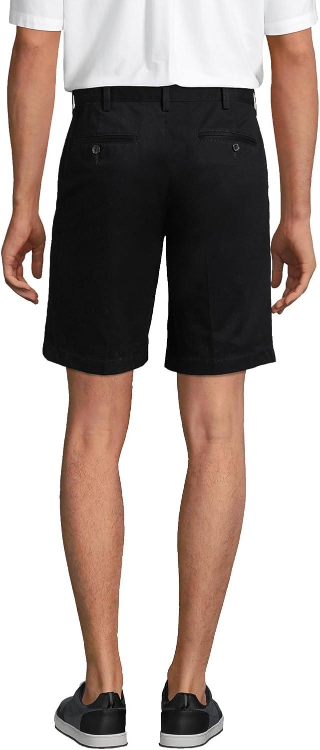 imageLands End Mens Comfort Waist 9quot No Iron Chino ShortsBlack