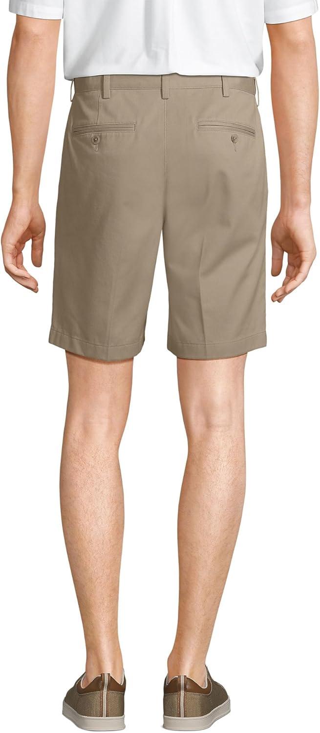 imageLands End Mens Comfort Waist 9quot No Iron Chino ShortsKhaki