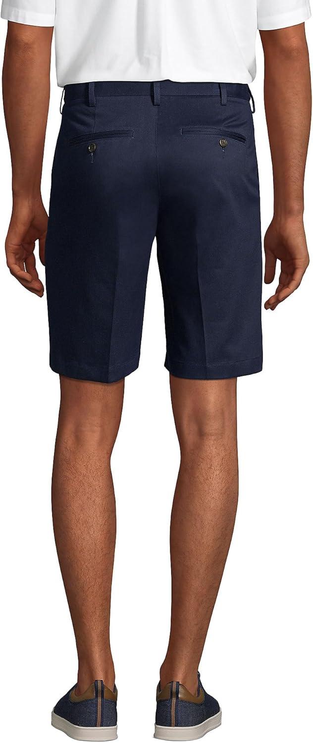 imageLands End Mens Comfort Waist 9quot No Iron Chino ShortsRadiant Navy