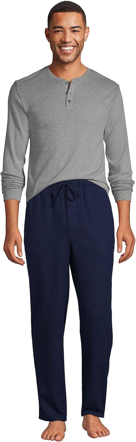 imageLands End Mens Flannel Pajama PantsDeep Sea Navy