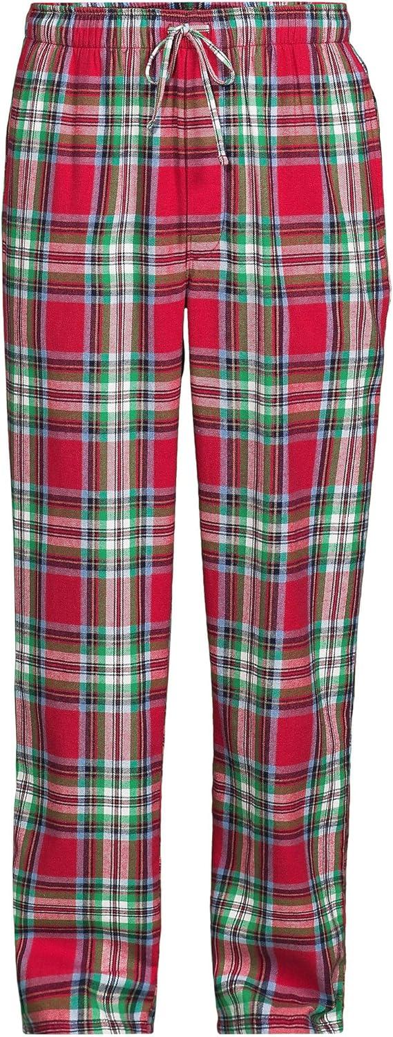 imageLands End Mens Flannel Pajama PantsHeritage Red Plaid