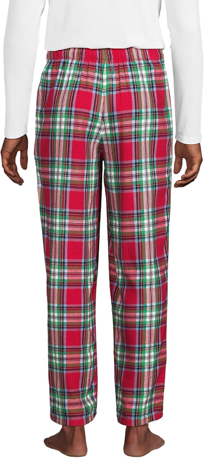 imageLands End Mens Flannel Pajama PantsHeritage Red Plaid