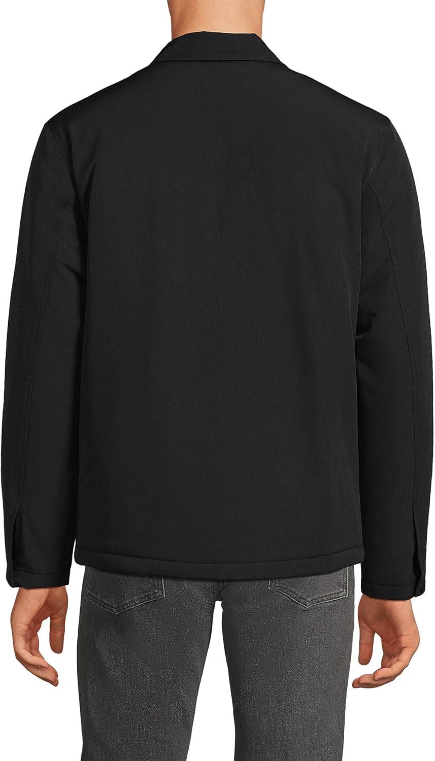 imageLands End Mens Insulated Commuter Shirt JacketBlack
