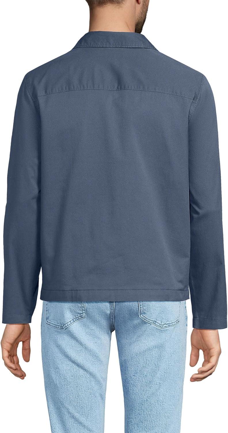 imageLands End Mens Lightweight Full Zip JacketSlate Blue