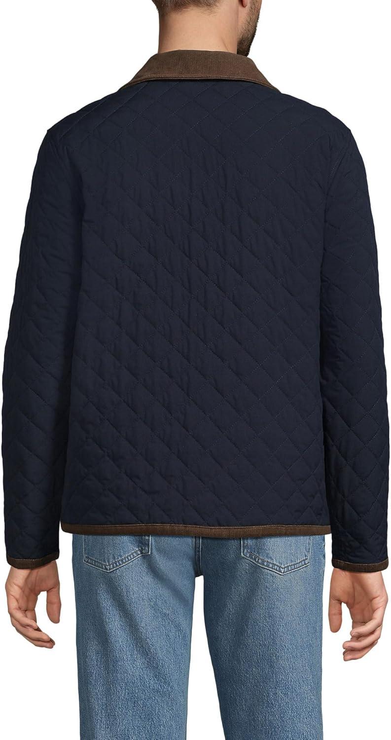 imageLands End Mens Reversible Insulated Barn JacketRadiant NavyNavy Plaid