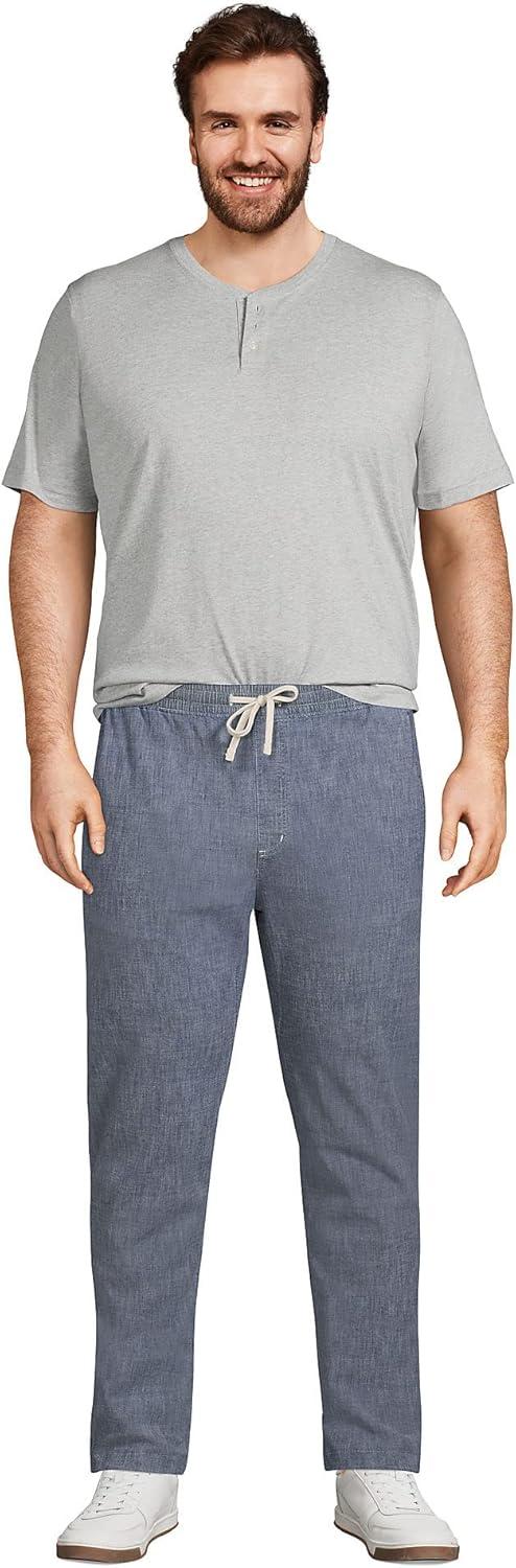 imageLands End Mens Short Sleeve SuperT HenleyGray Heather