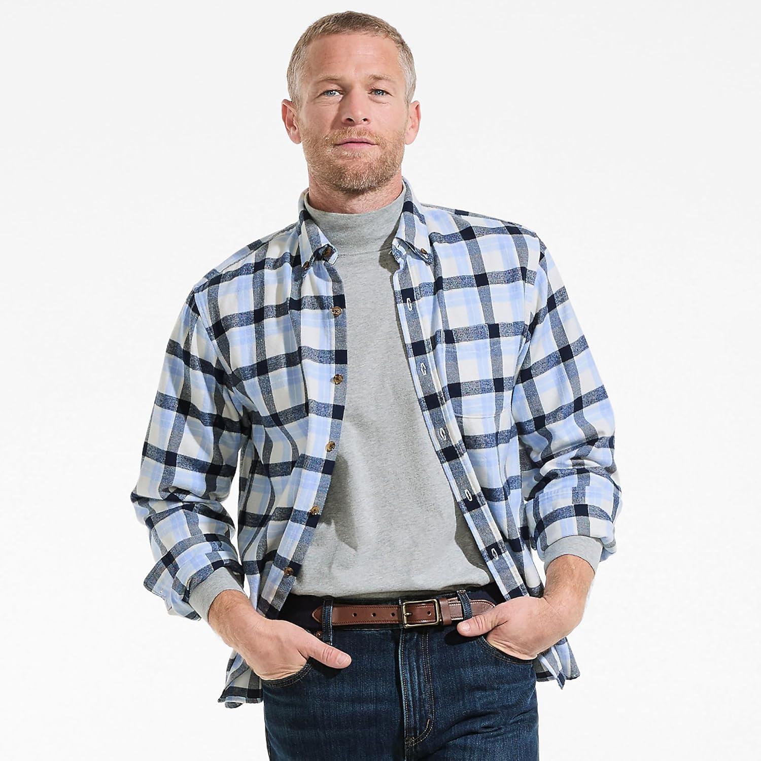 imageLands End Mens SuperT CottonBlend Mock Turtleneck ShirtGray Heather