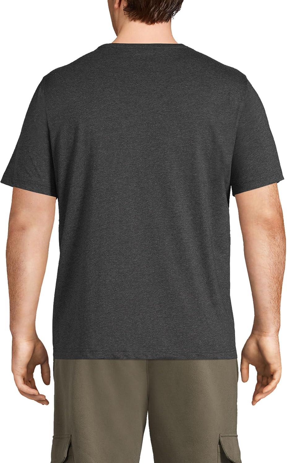 imageLands End Mens SuperT Short Sleeve TShirtDark Charcoal Heather