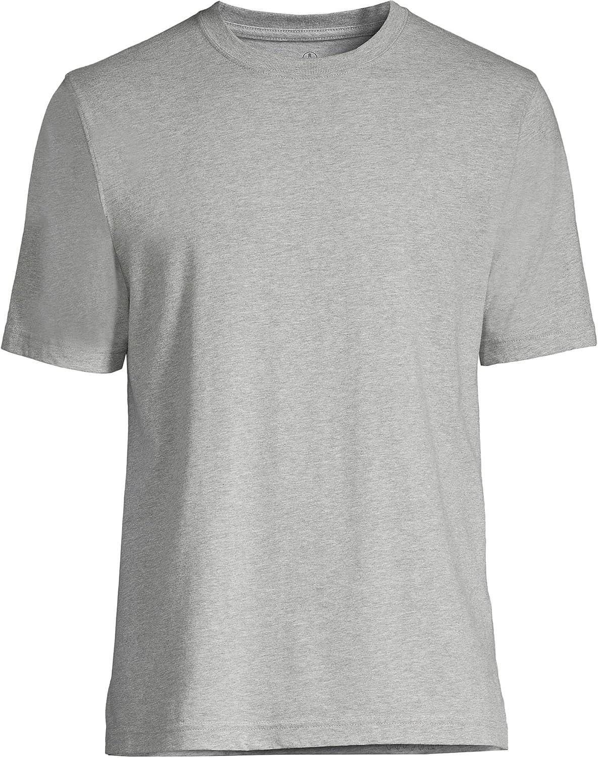 imageLands End Mens SuperT Short Sleeve TShirtGray Heather