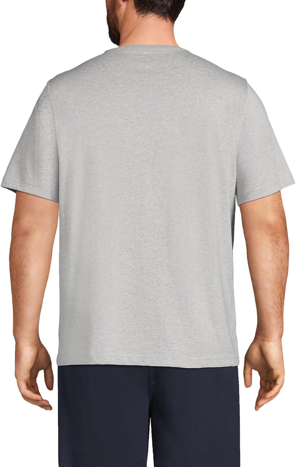 imageLands End Mens SuperT Short Sleeve TShirtGray Heather