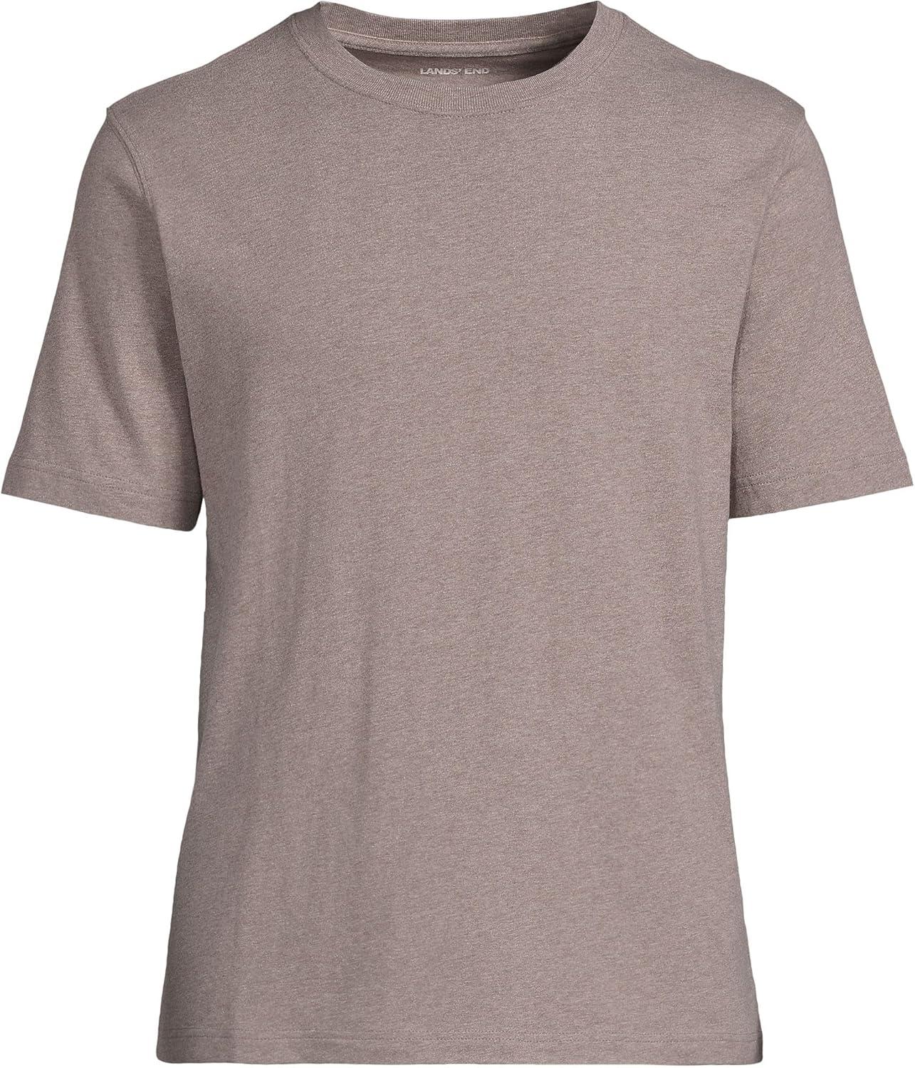 imageLands End Mens SuperT Short Sleeve TShirtLight Bark Heather