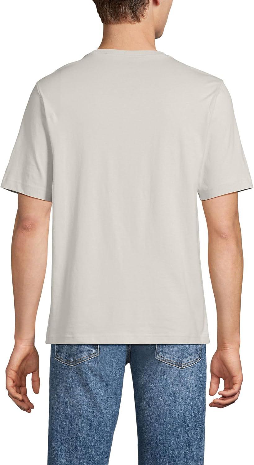 imageLands End Mens SuperT Short Sleeve TShirtLight Stone