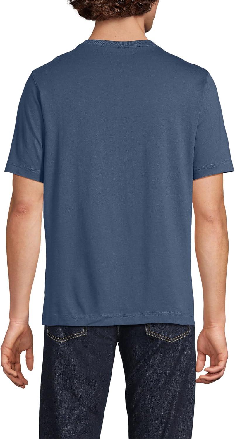 imageLands End Mens SuperT Short Sleeve TShirtNightfall Blue