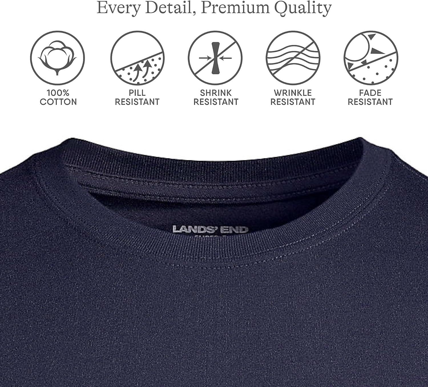 imageLands End Mens SuperT Short Sleeve TShirtRadiant Navy