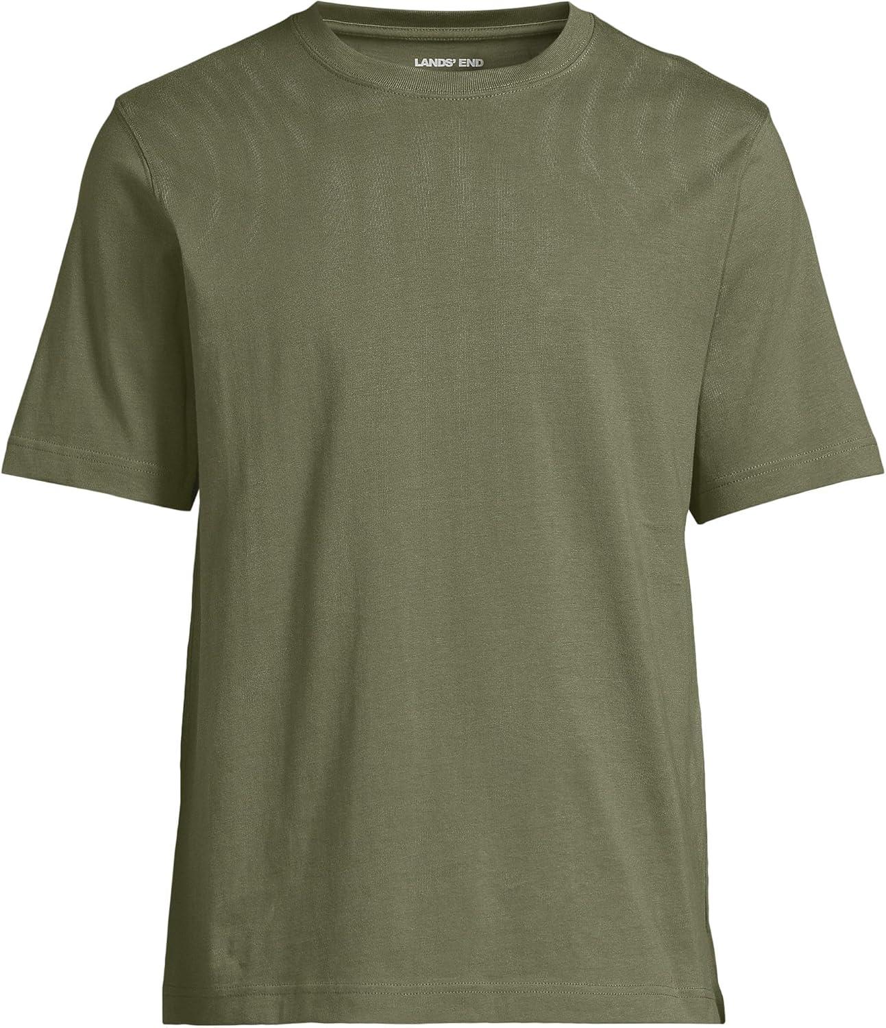 imageLands End Mens SuperT Short Sleeve TShirtRiver Stone Green
