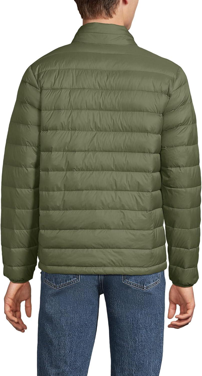 imageLands End Mens Wanderweight Ultralight Packable Down JacketRiver Stone Green