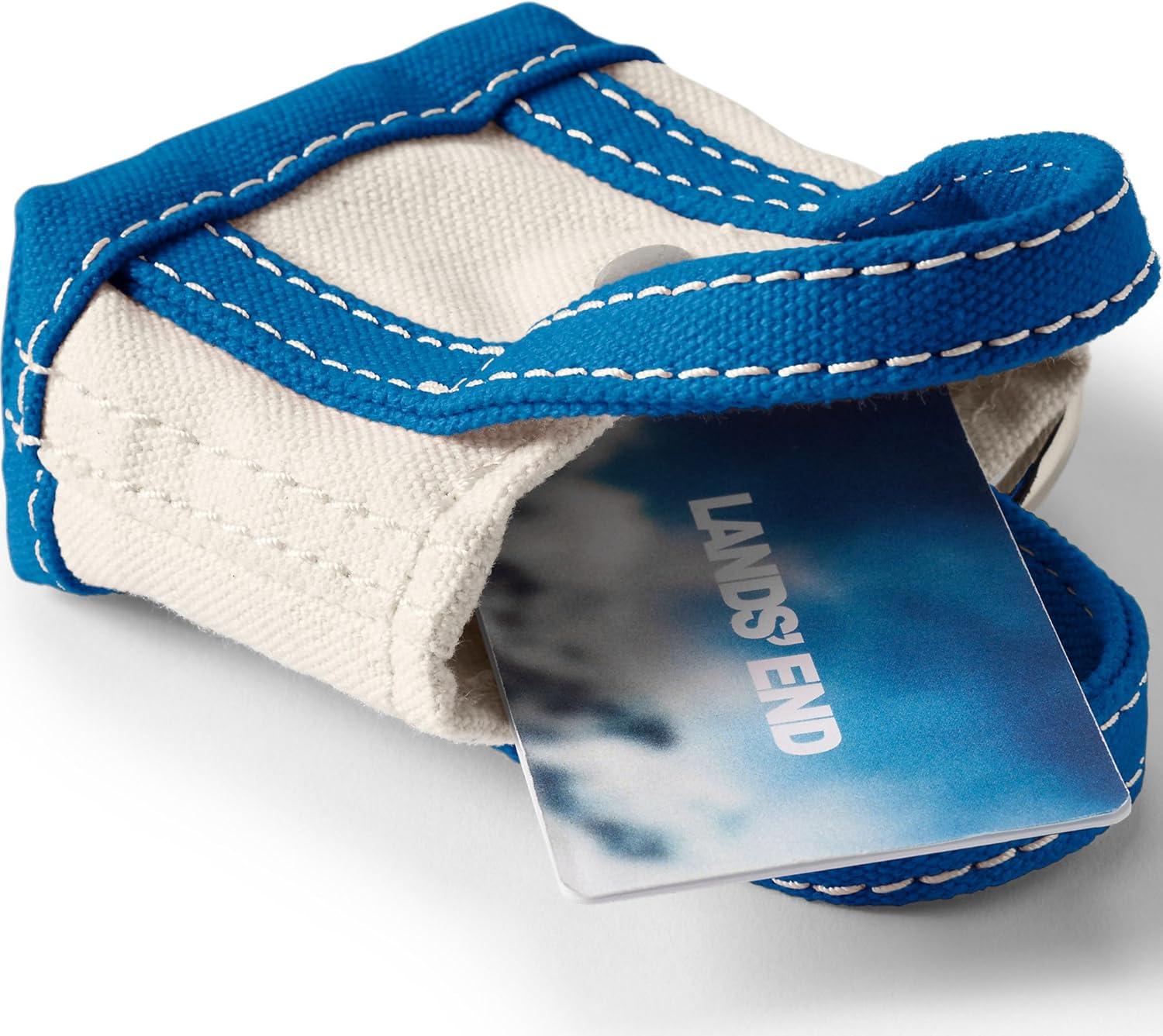 imageLands End Micro Canvas Tote Charm Naturalheritage Red One sizeNaturalBeacon Blue