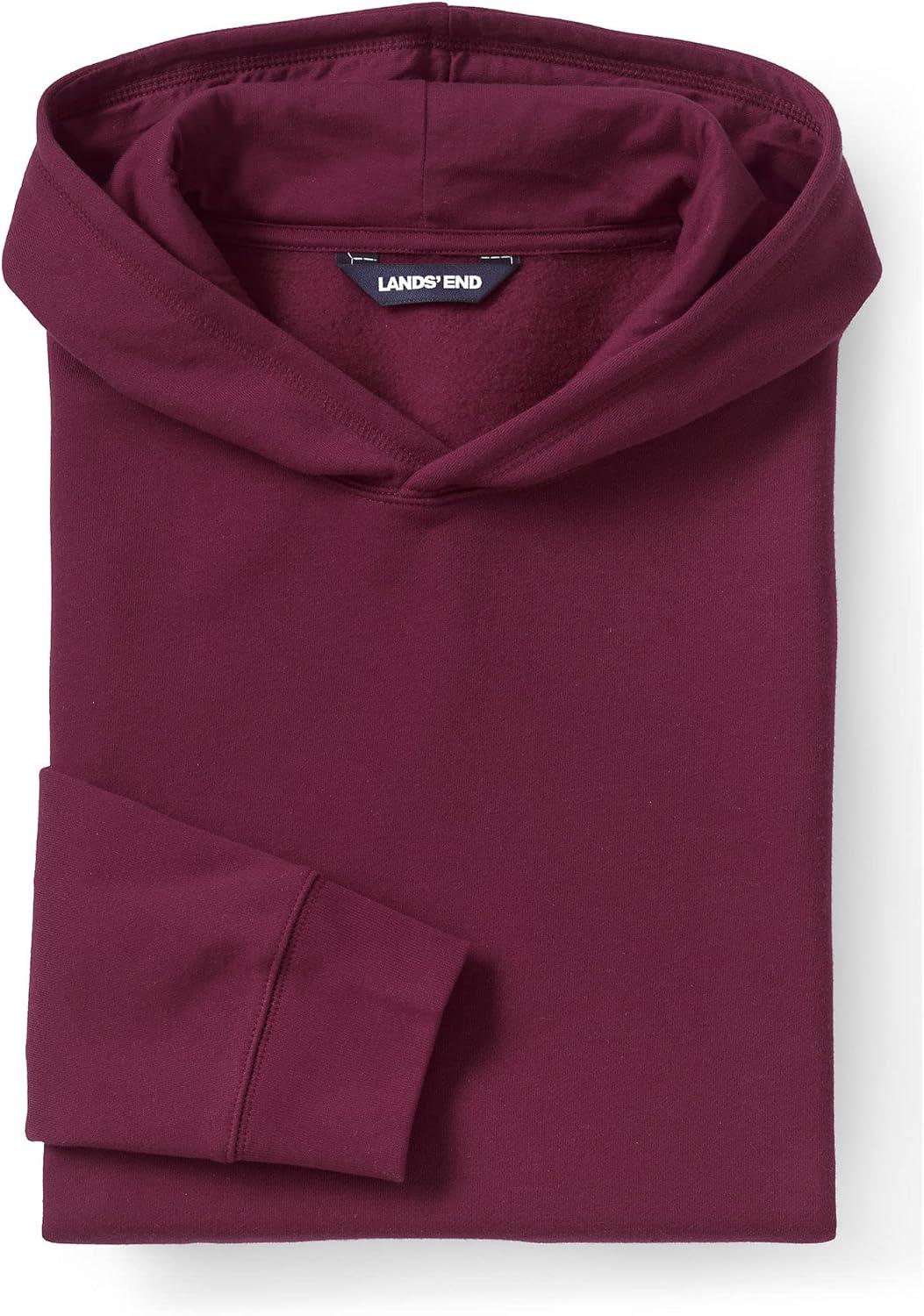 imageLands End School Uniform Adult Hooded Pullover SweatshirtBurgundy