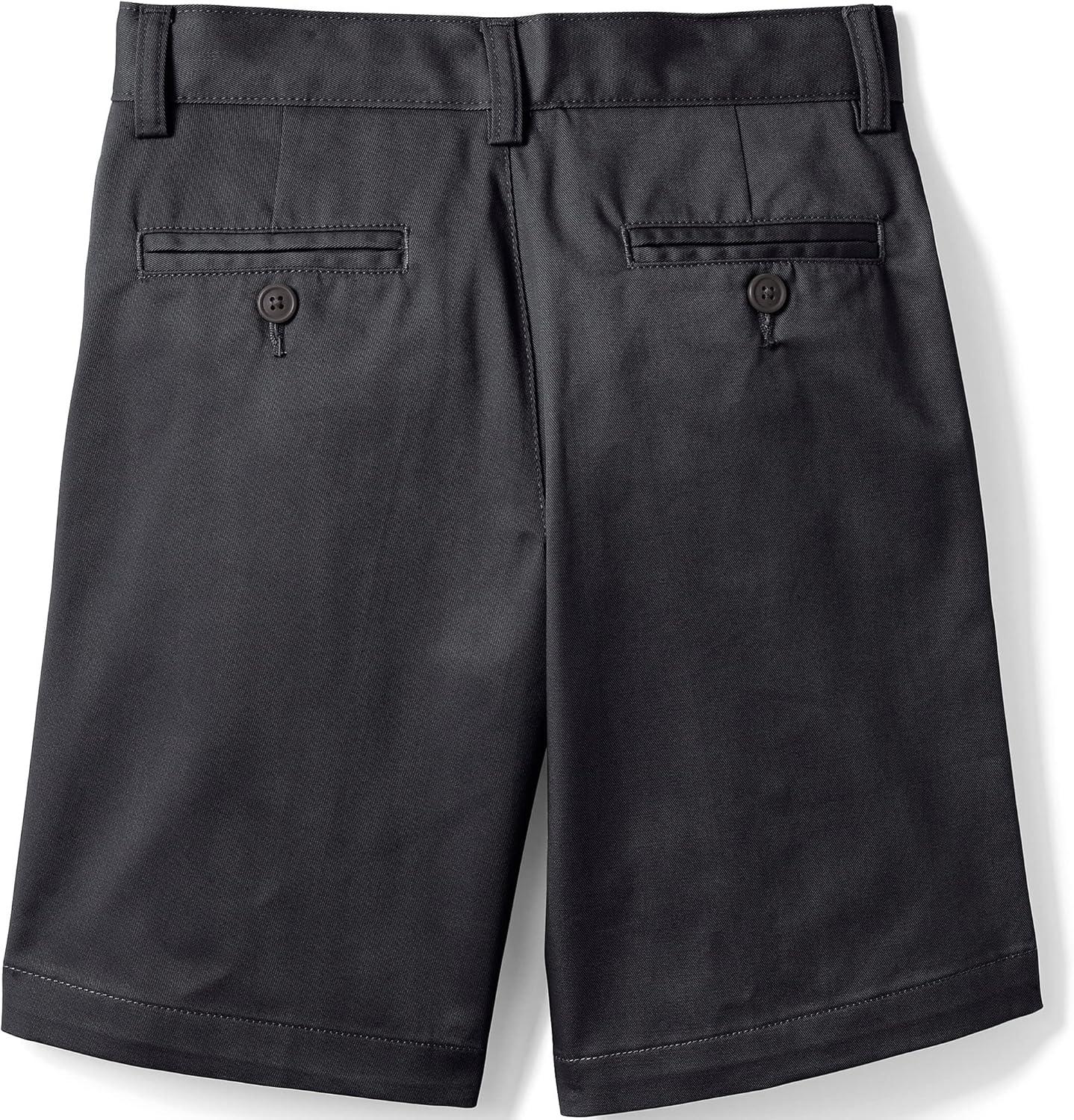 imageLands End School Uniform Boys Plain Front Blend Chino ShortsBlack