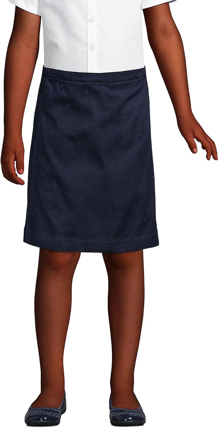 imageLands End School Uniform Girls Blend Chino Skort Top of KneeClassic Navy