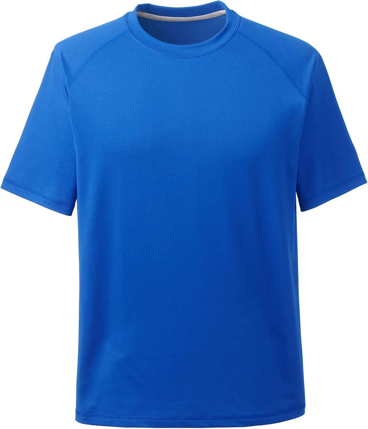 imageLands End School Uniform Mens Short Sleeve Active TeeCobalt