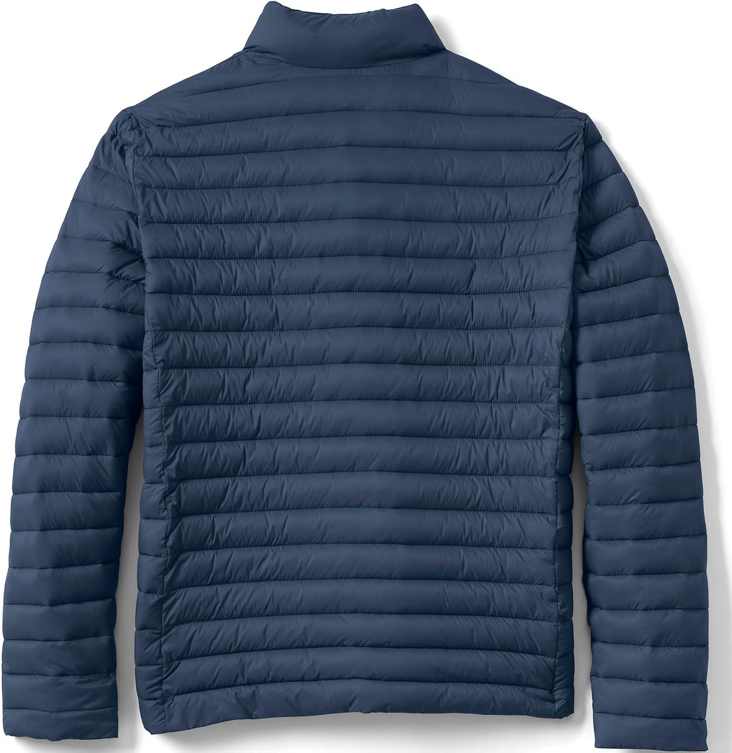 imageLands End School Uniform Mens ThermoPlume JacketClassic Navy