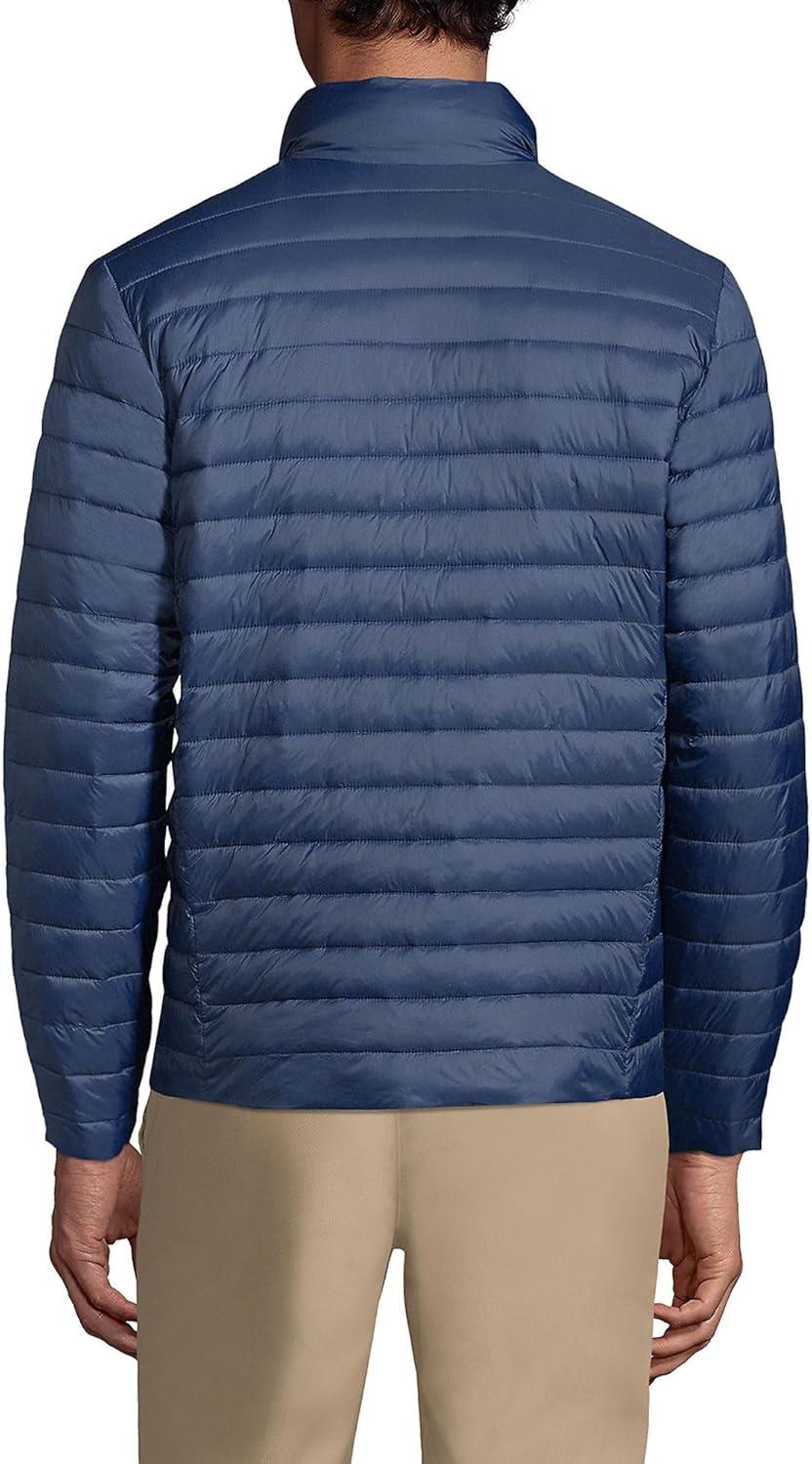 imageLands End School Uniform Mens ThermoPlume JacketClassic Navy