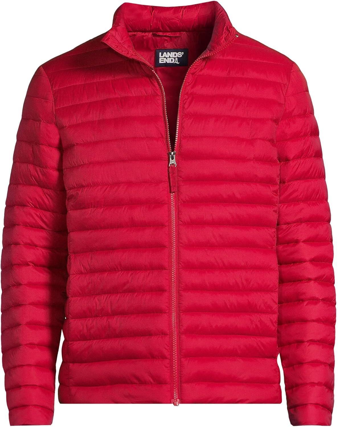 imageLands End School Uniform Mens ThermoPlume JacketRed