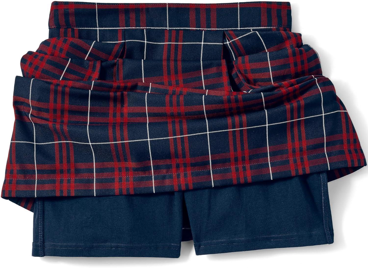 imageLands End School Uniform Womens Plaid Skort Top of KneeClassic Navy Large Plaid