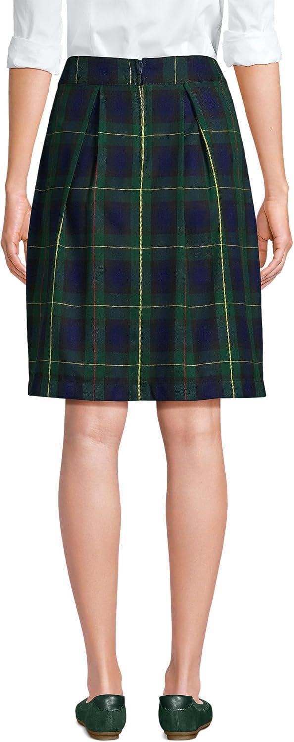imageLands End School Uniform Womens Plaid Skort Top of KneeHunterClassic Navy Plaid