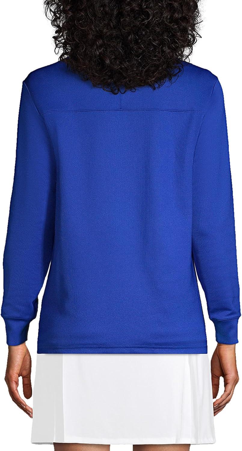 imageLands End School Uniform Womens Quarter Zip PulloverCobalt