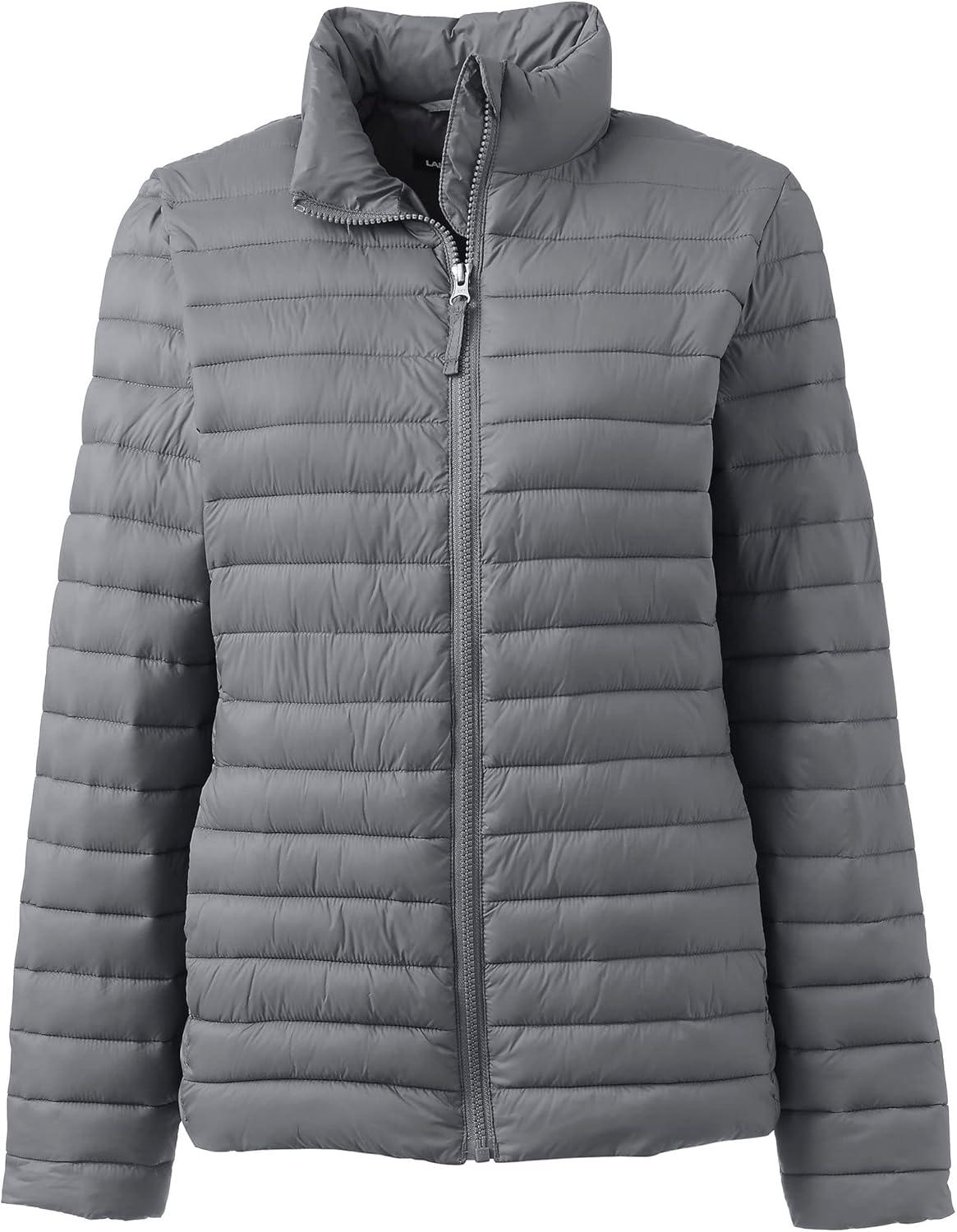 imageLands End School Uniform Womens ThermoPlume JacketArctic Gray